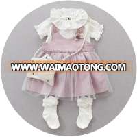 hot sell cute design baby wear/baby clothes fancy baby two pieces sets