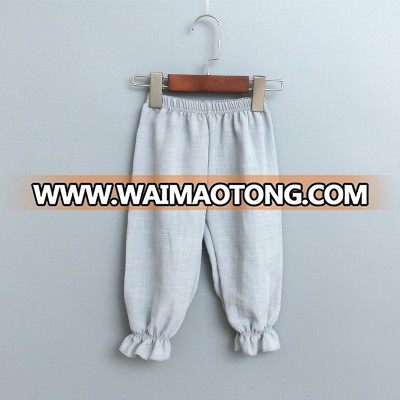 100% cotton casual pants trousers for children kids